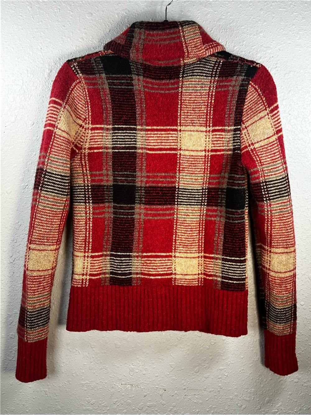 Denim & Supply Ralph Lauren Plaid Wool Blend Shawl Cardigan Heritage S - Picture 3 of 16